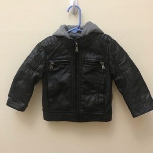 Boy faux leather jacket